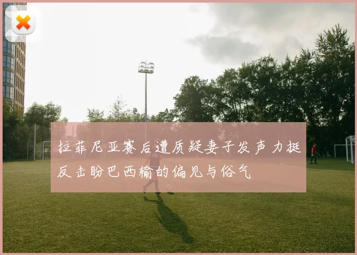 拉菲尼亚赛后遭质疑妻子发声力挺反击盼巴西输的偏见与俗气